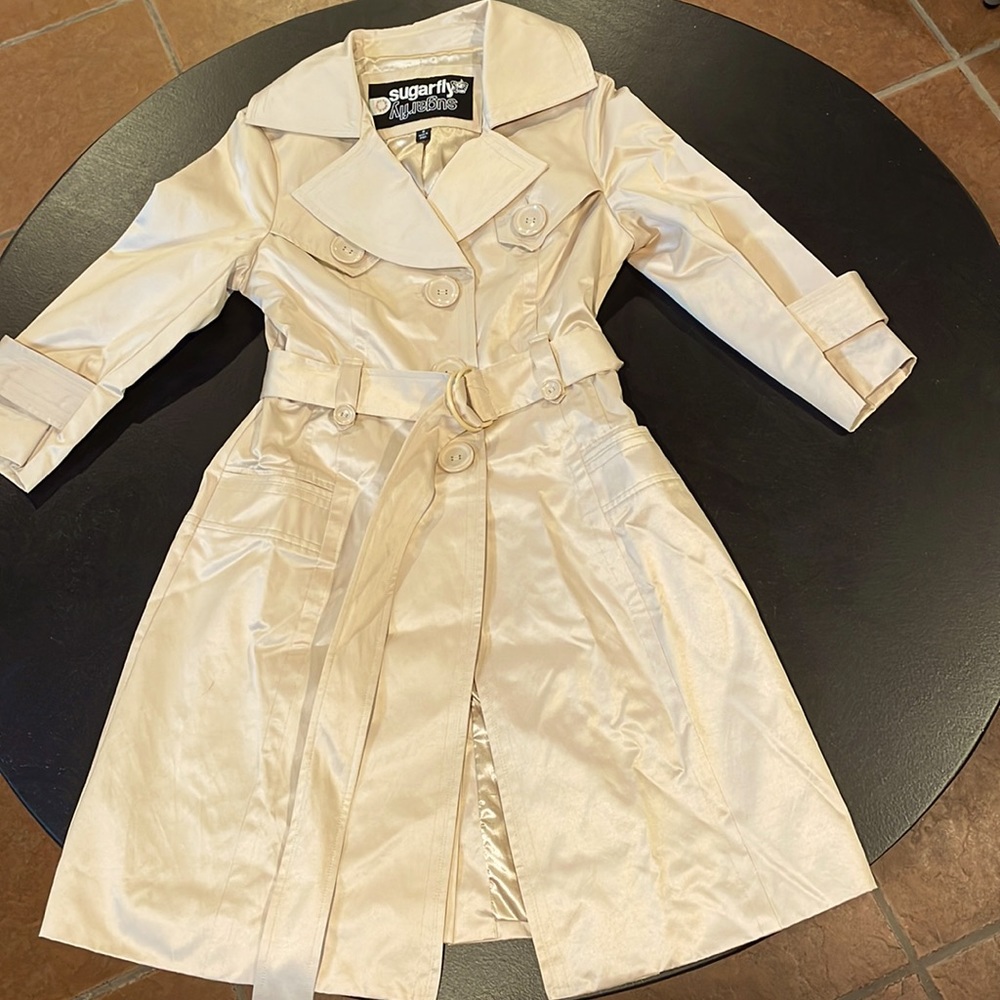 Trench by Sugarfly S 3/4 sleeve